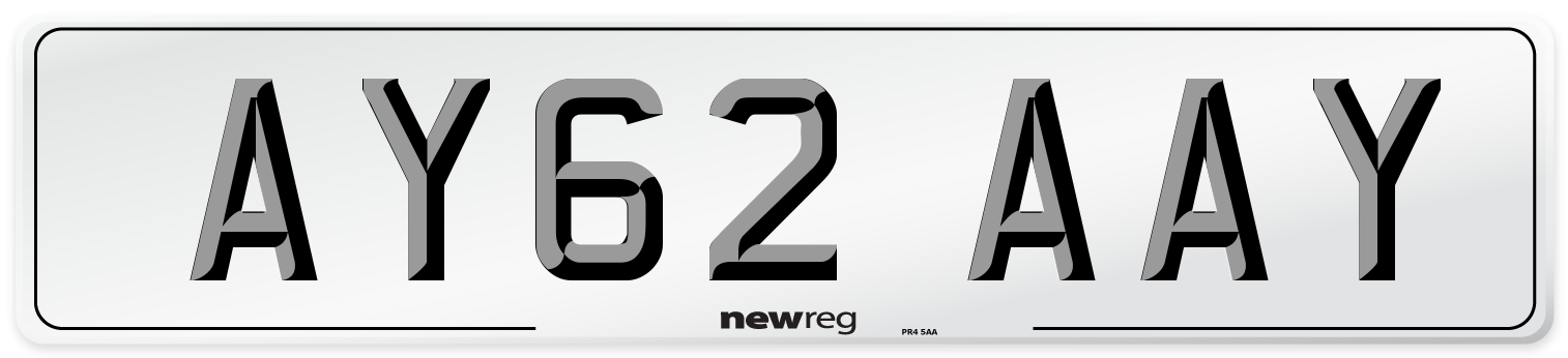 AY62 AAY Number Plate from New Reg